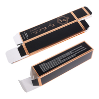 Boîte plate cosmétique de luxe personnalisée avec pelliculage mat, pour rouge à lèvres et brillant à lèvres, en papier C1S 300 g/m², taille personnalisable