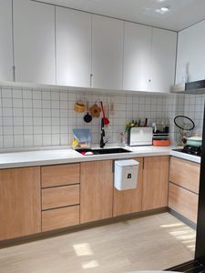 Sang trọng hiện đại tủ bếp đồ nội thất Set Pet Matte/bóng đá cẩm thạch <span class=keywords><strong>Countertop</strong></span> bản lề phụ kiện lắp ráp hiện đại tủ bếp - Product Image 3