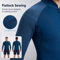 Veste de combinaison de plongée intégrale respirante en néoprène 1,5 mm avec logo OEM pour homme, fermeture éclair sur la poitrine, canyoning, plongée
