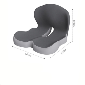 Coussin de siège ergonomique en mousse à mémoire de forme avec support lombaire pour chaise de bureau, siège de voiture, confort pour les longues sessions assises - Product Image 4