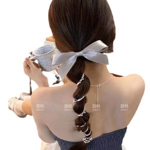 Coletero con lazo de cable telefónico para mujer, nuevo estilo de verano 2024, coletero trenzado de dibujos animados, herramienta popular en línea para trenzar el cabello. - Product Image 5