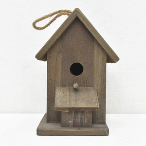 Vintage çiftlik ahşap kuş evleri asılı Birdhouse açık kapalı ahşap bahçe besleyici ağaç kuş evi ahşap kuş evi - Product Image 2