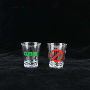 Jeu de verres à Shot en plastique, emballage fixable pour le whisky, <span class=keywords><strong>Tequila</strong></span>, Vodka et bricolage, Standard 1.5 once - Product Image 1