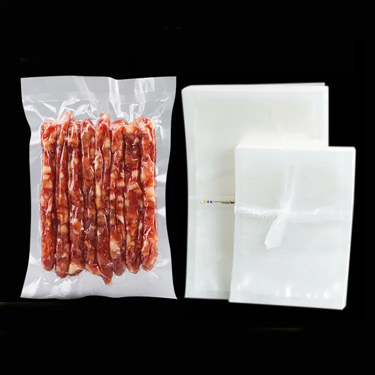Изготовленный на заказ пластиковый мешок вакуумный мешок логотип печать изготовленный на заказ вакуумный мешок еды недорогой оптовая продажа
