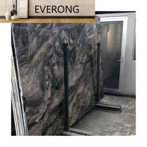 Precio de fábrica Arabescato Orobico Grigio losa Piedra de mármol con vetas marrones doradas, Mármol marrón de fantasía, Piedra de mármol <span class=keywords><strong>Cipollino</strong></span> - Product Image 6