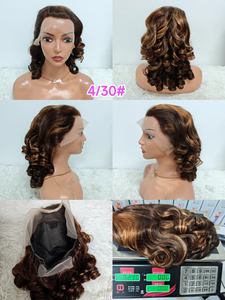 Letsfly 75$ Promotion 13x4 <b>Lace</b> Frontal <b>Wigs</b> 18inch Loose Wave Curly 250% Density Raw Virgin Hair 100% Human Hair 230gram 10A - Product Image 4