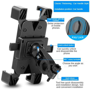 <span class=keywords><strong>Soporte</strong></span> <span class=keywords><strong>para</strong></span> Teléfono de Motocicleta con 4 Garras y Bloqueo Automático de 360° °   <span class=keywords><strong>Soporte</strong></span> Giratorio Antideslizante y Resistente a Impactos <span class=keywords><strong>para</strong></span> Teléfono <span class=keywords><strong>Celular</strong></span> en Bicicleta <span class=keywords><strong>El</strong></span>éctrica, Compatible con Todos los Teléfonos Inteligentes - Product Image 2
