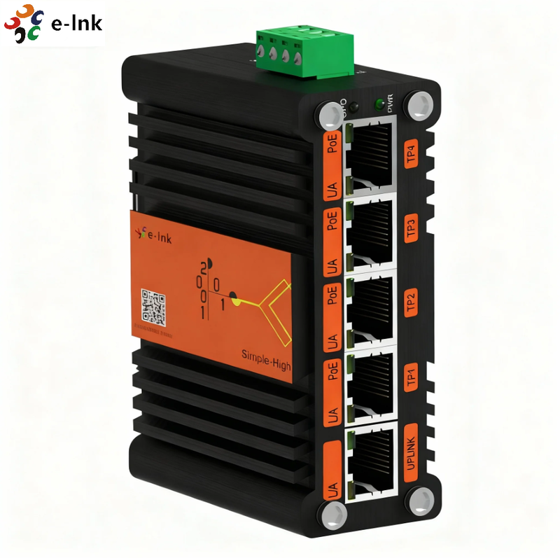 Mini Industrial Gigabit PoE Switch High