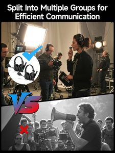 Système d'intercom sans fil SYNCO Xtalk XMax9, communication 2.4G, microphone de casque omnidirectionnel, réduction <span class=keywords><strong>du</strong></span> bruit, léger - Product Image 6