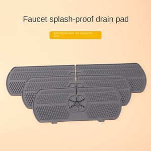 Modern Reusable Spot Faucet Drain Mat Kitchen Sink Silicone Bathroom Washbasin Surface Splash-proof Mat Huangshi Brand Model - Product Image 3