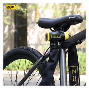 Candado de Cadena para <span class=keywords><strong>Bicicleta</strong></span> de Acero de Alta Calidad, Práctico, con Sistema de Alarma de 120db, <span class=keywords><strong>Antirrobo</strong></span>, Bloqueo Rápido y Fácil con un Solo Toque, 1200mm, IP67 - Product Image 2