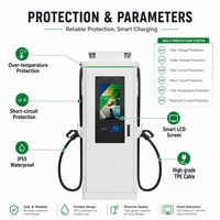MIDA 120kW 180kW 240kW Chargeur EV DC avec écran publicitaire de 21,5 pouces CCS2 OCPP Commercial avec affichage numérique pour la promotion