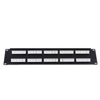 Panneau de brassage vocal modulaire 50 ports IW-PP-350-U |   Support de montage en rack 2U 19 pouces |   Ports RJ11 pour système téléphonique et câblage de centre de données