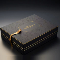 Personnalisez votre conception logo Emballage écologique Boîte d'emballage en papier cosmétique de luxe Gold Edge pour soins de la peau