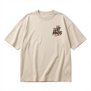 Camiseta de Hombre, Corte Regular, Lisa, con Estampado DTF Personalizado, de Algodón, Estilo Urbano, Manga Corta, Casual, Ecológica, 220g - Product Image 1