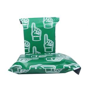 Wholesale Portable Pe Ldpe <b>Plastic</b> Self Sealing Bag logo Printed Poly Green Mailing Bag for Fashion Accessory Packaging - Product Image 3