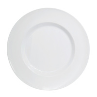 Assiette de table incassable en polycarbonate, transparente, blanche, en plastique, pour restaurant