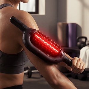 Rechargeable Rotating Rolling Massage Stick With Redlight Lymphatic Drainage Massage Deep Tissue Vibration <strong>Roller</strong> Massager - Product Image 1
