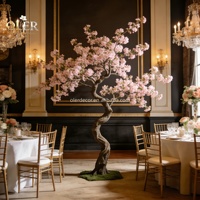 OLER Luxury White Flowers Bead and Flower Curtains Top Mesh Décoration de plafond de mariage pour l'ambiance de fête