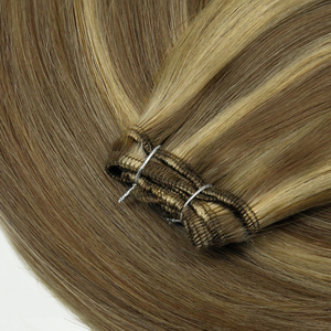 K.SWIGS Prix de gros Extensions de cheveux humains Remy vierges à cuticules intactes, tissage double drawn noué à la machine, balayage - Product Image 1