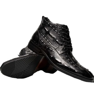 Zapatos Casuales Negros de Nuevo Estilo, Mocasines de Lujo para Negocios, Hechos a Medida, al por Mayor, Zapatos Sin Cordones que Aumentan la Estatura - Product Image 2