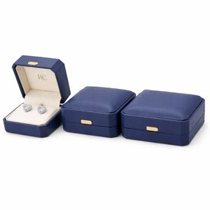 Caja de Alta Gama para Pendientes, Caja de Regalo de Joyería Rígida con Tapa Abatible Personalizada, Inserto de Microfibra, Logotipo Impreso en Serigrafía, Suministro Directo de Fábrica - Product Image 5