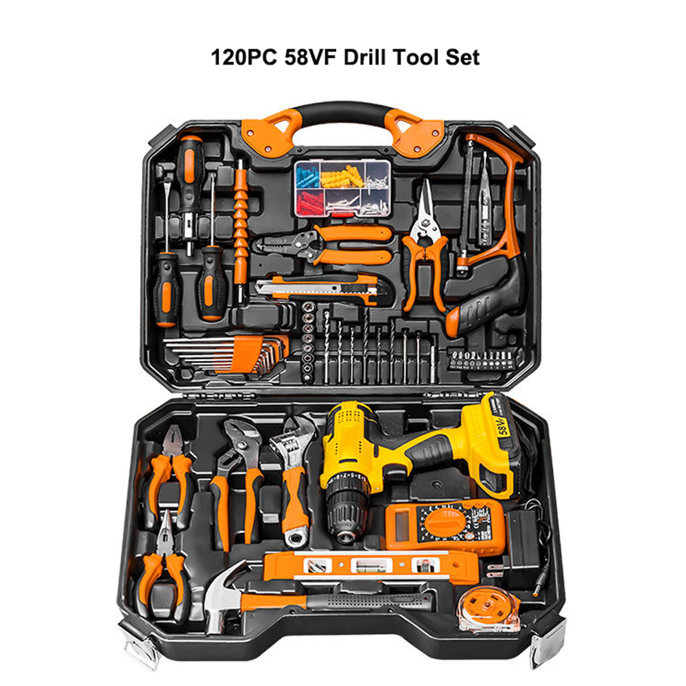 120pc  58VF electric drill set