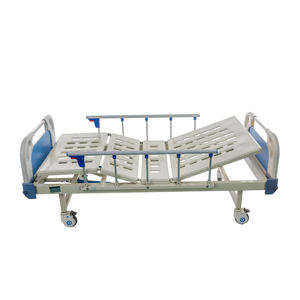 ABS kepala papan tinggi dapat diatur murah tempat tidur rumah sakit medis 2 fungsi Manual tempat tidur menyusui rumah sakit - Product Image 3