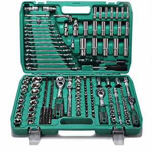 Jeu de clés à douille en acier de 216 pièces à 72 dents avec clés mixtes pour la réparation de machines industrielles, de véhicules et de maisons - Product Image 2