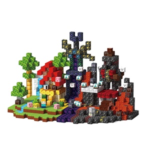 150 Piezas, Nuevo Juego de Construcción con Temática de Bosque, Regalo para Niños, Bloques de Construcción Magnéticos DIY para el Desarrollo de la Inteligencia - Product Image 1