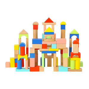 Ensemble de blocs de construction en bois éducatifs classiques TOOKY TOY 50 pièces pour les tout-petits - Product Image 5