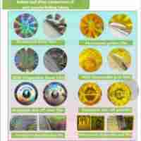 Étiquettes adhésives transparentes en vinyle imperméables anti-contrefaçon holographiques 3D personnalisées, étiquettes adhésives colorées pour le scellage des bouteilles