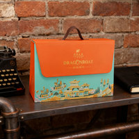Boîte cadeau de luxe avec impression UV nationale, personnalisable avec une poignée, pour l'emballage et la remise de cadeaux lors des festivals