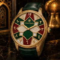 Montre géante personnalisée avec cadran émaillé, OEM ODM, sur mesure, Grand Feu Cloisonné, montre-bracelet automatique de luxe avec votre propre logo