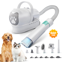 Offre Spéciale Sèche-Poils Aspirateur pour Animaux Brosse de Toilettage Chien Chat Faible Bruit Aspirateur Électrique Kit de Toilettage Multifonctionnel pour Animaux