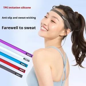 Banda Deportiva Elástica de Silicona para el Cabello, Antideslizante, Absorbente de Sudor, de Secado Rápido, Delgada, para Correr, Hacer Ejercicio y Entrenamientos - Product Image 5