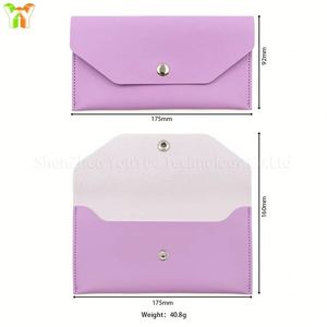 Pochette longue en cuir PU pour femme avec portefeuille enveloppe, 8 couleurs, motif gaufré, cadeau promotionnel portable - Product Image 6