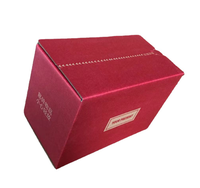 Boîte en Carton avec Logo personnalisé à fermeture éclair, Logo écologique imprimé noir, boîtes de courrier