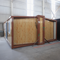 Conteneur habitable en acier léger, portable et extensible, de 40 et 20 pieds, 2 chambres, Villa préfabriquée de luxe, Appartement pour aînés, Étanche