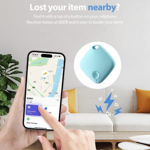 Traceurs Air Tracker compatibles avec <span class=keywords><strong>Apple</strong></span> Find My (iOS uniquement) – Localisateur de clés à batterie remplaçable avec cordon – Suivi mondial - Product Image 3