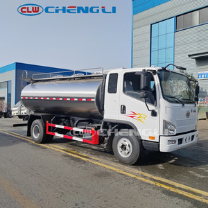 Camión Cisterna de Leche Diésel FAW 4x2, 150-250hp, 8000kg Peso Bruto Vehicular, 3.78 CdM Volumen Efectivo, Acero al Carbono Q235B, Emisión Euro 2-6 - Product Image 2