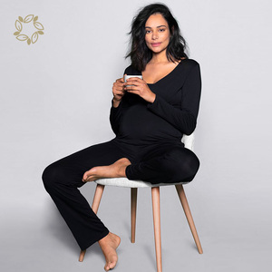 <span class=keywords><strong>Pijama</strong></span> de maternidad, <span class=keywords><strong>pijama</strong></span> de maternidad de bambú, <span class=keywords><strong>pijama</strong></span> de embarazada, ropa de dormir de maternidad sostenible, pijamas de Enfermería de otoño para mamá - Product Image 6