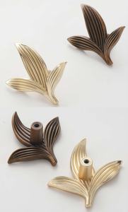 Maniglie Vintage a Petalo con Foro Singolo - Maniglie Creative in Lega di Zinco Stile Antico di Lusso in Bronzo/Ottone <span class=keywords><strong>per</strong></span> <span class=keywords><strong>Mobili</strong></span> e Cassetti - Product Image 4