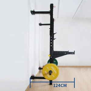 Multifunción <span class=keywords><strong>gimnasio</strong></span> <span class=keywords><strong>en</strong></span> <span class=keywords><strong>casa</strong></span> medio estante de sentadillas máquina trasera de acero equipo de <span class=keywords><strong>gimnasio</strong></span> plegable de pared para culturismo y entrenamiento de ejercicio - Product Image 4