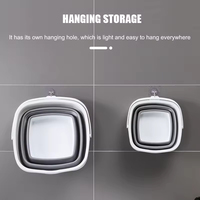 Bandeja Plegable Gruesa para Lavado Doméstico, Bandeja para Cebo de Pesca, Equipo de Pesca, Cuenco Grande de Plástico Portátil para Dormitorio Estudiantil, Cuenco Cuadrado Plegable