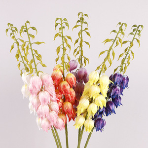 Campanillas Artificiales de Seda, Rama Individual, Alta Simulación, Decoración para Bodas y Hogar, 130 cm - Product Image 1