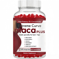 Fabricant Maca Plus Gummy pour l'augmentation et le raffermissement des fesses, des cuisses et des hanches, favorisant des courbes BBL, bonbons gélifiés