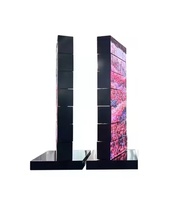 Pantalla LED de 8 capas, 360 grados, 360 grados, rotación con un clic, combinación flexible con dos grupos de pantallas giratorias según sea necesario