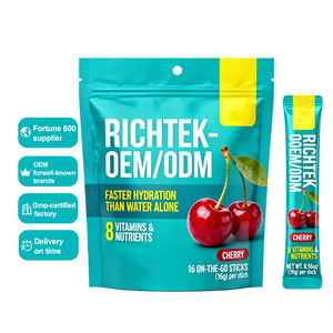 OEM 개인 라벨 전해질 분말 체리 맛 저칼로리 전해질 스테비아 전해질 에너지 드링크 - Product Image 1