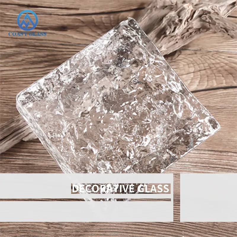 Bloc de verre en cristal personnalisé OEM ODM Cube transparent verre décoratif pour cloison de construction intérieure